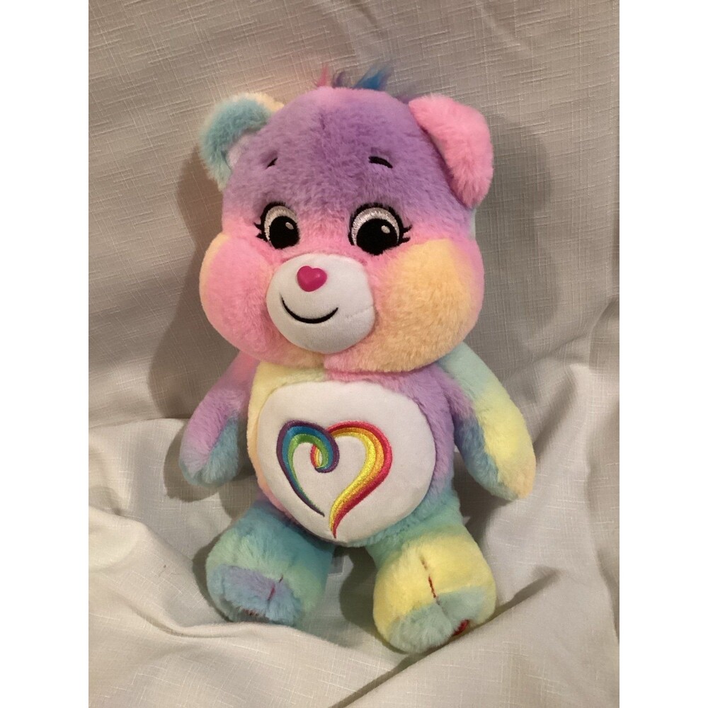 Care Bears Togetherness Stuffed Plush Teddy Bear 14 inch Bright Cheerful Colors